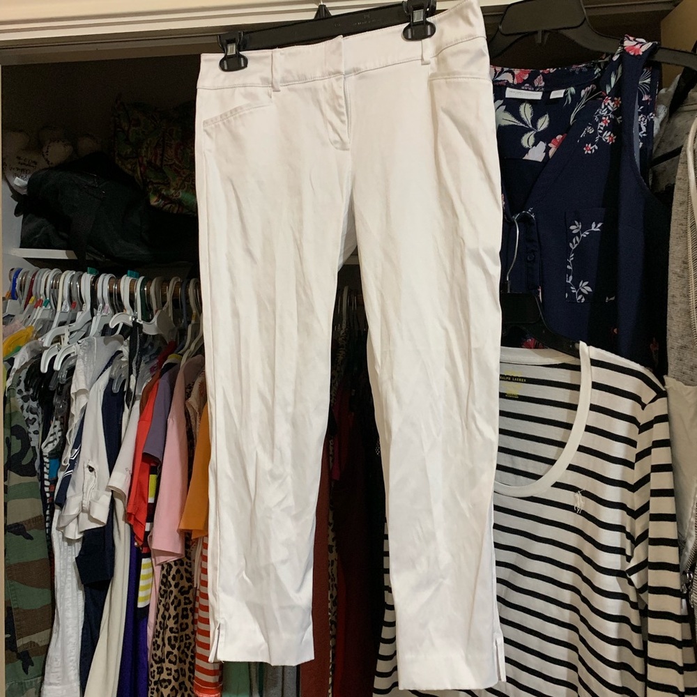 New York & Company White Capris Size 4